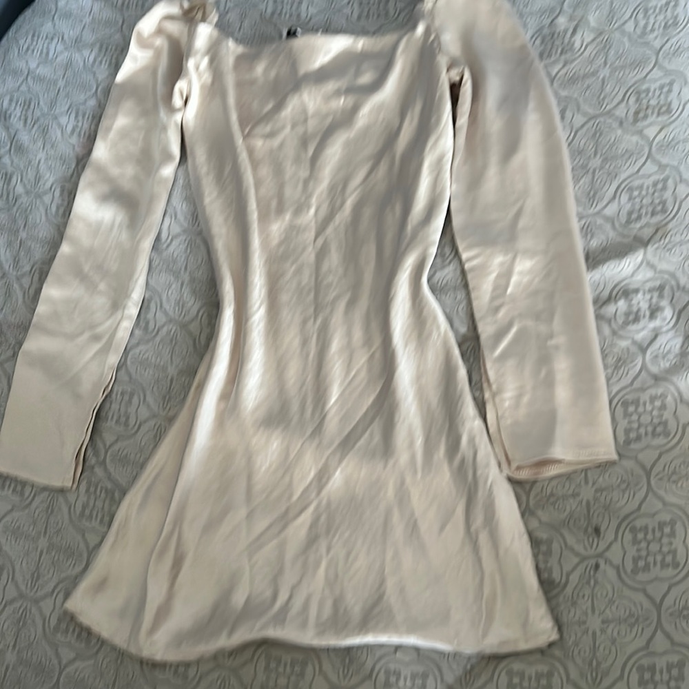 Princess Polly champagne mini dress